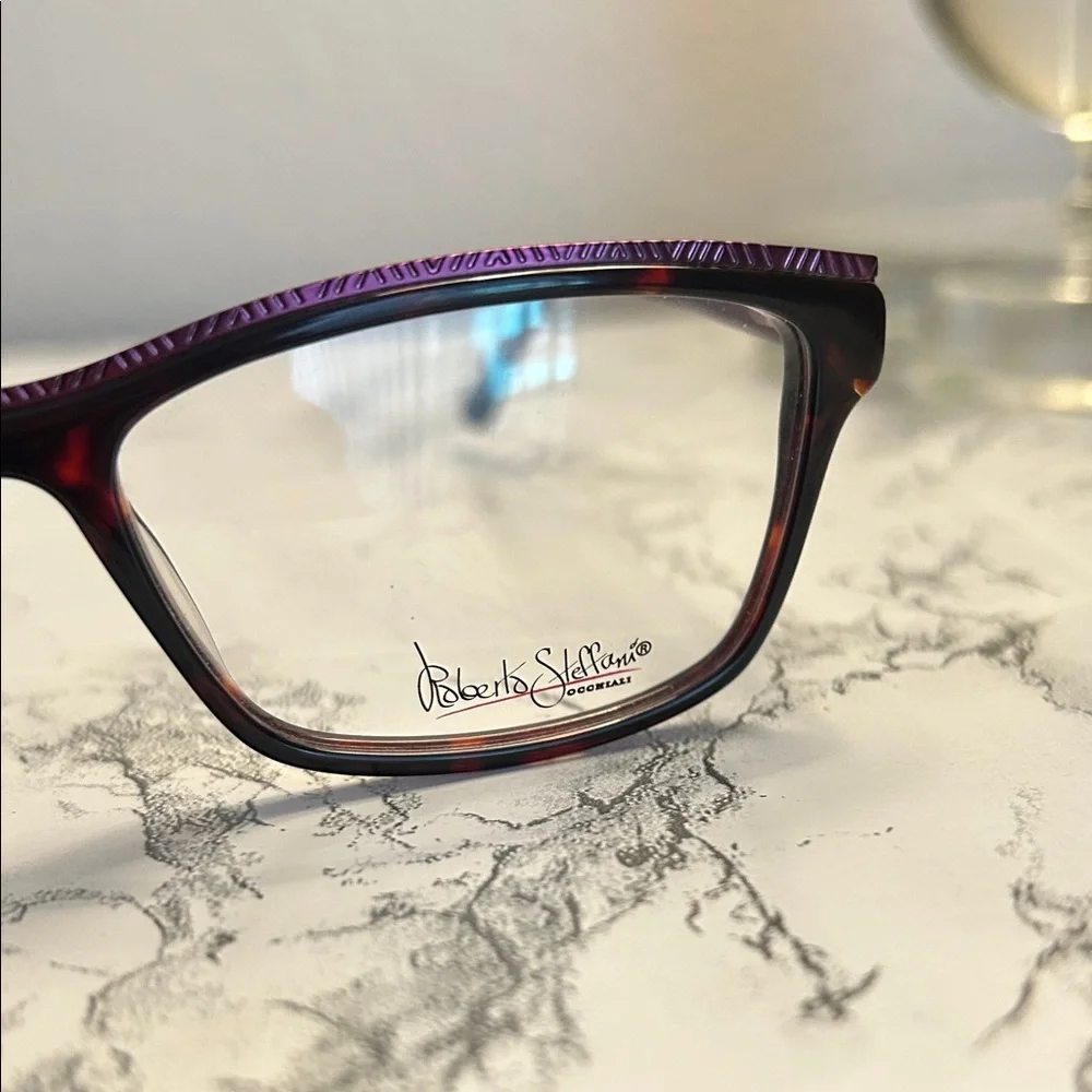 Roberto Cavalli Burgundy and Tortoiseshell Glasses Scratches